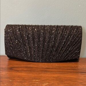 🔥🆕🔥Elegant Black Glitter Clutch